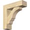 Ekena Millwork Balboa Block Rough Sawn Bracket w/ Offset Brace, Douglas Fir, 6"W x 20"D x 20"H BKT0604X20X20BOA05RDF - alternate 1